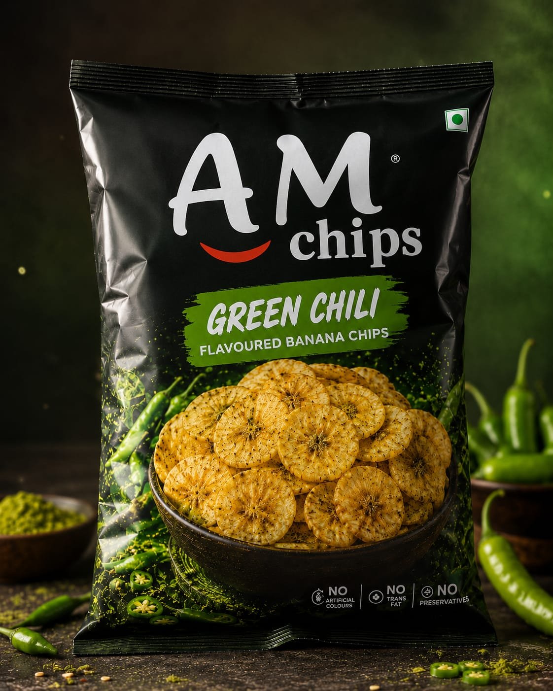 AM Foods Kerala chips packet